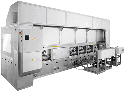 Rear service view of a Crest Digital Modular Series system